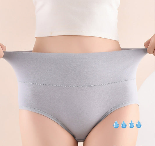 Color Cotton Period Underwear High Waist Menstrual Panties