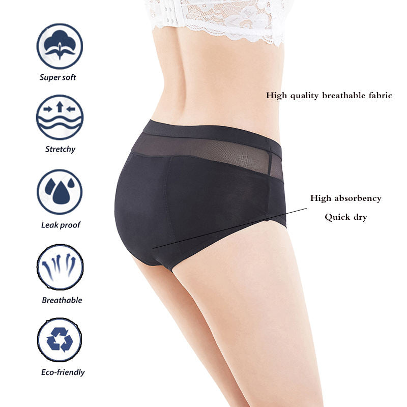 Absorbent Panties, Period Underwear for Women- Leakproof, Breathable Postpartum