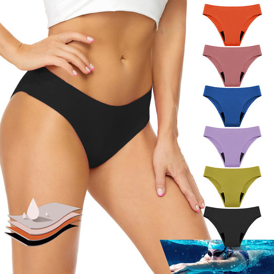 Plus Size Women One-Piece Seamless Menstrual Underwear Sanitary Pants
