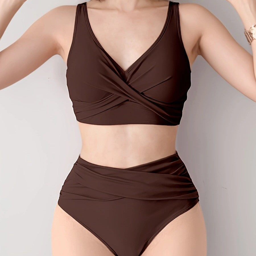 Bikini split high waist swimsuit set