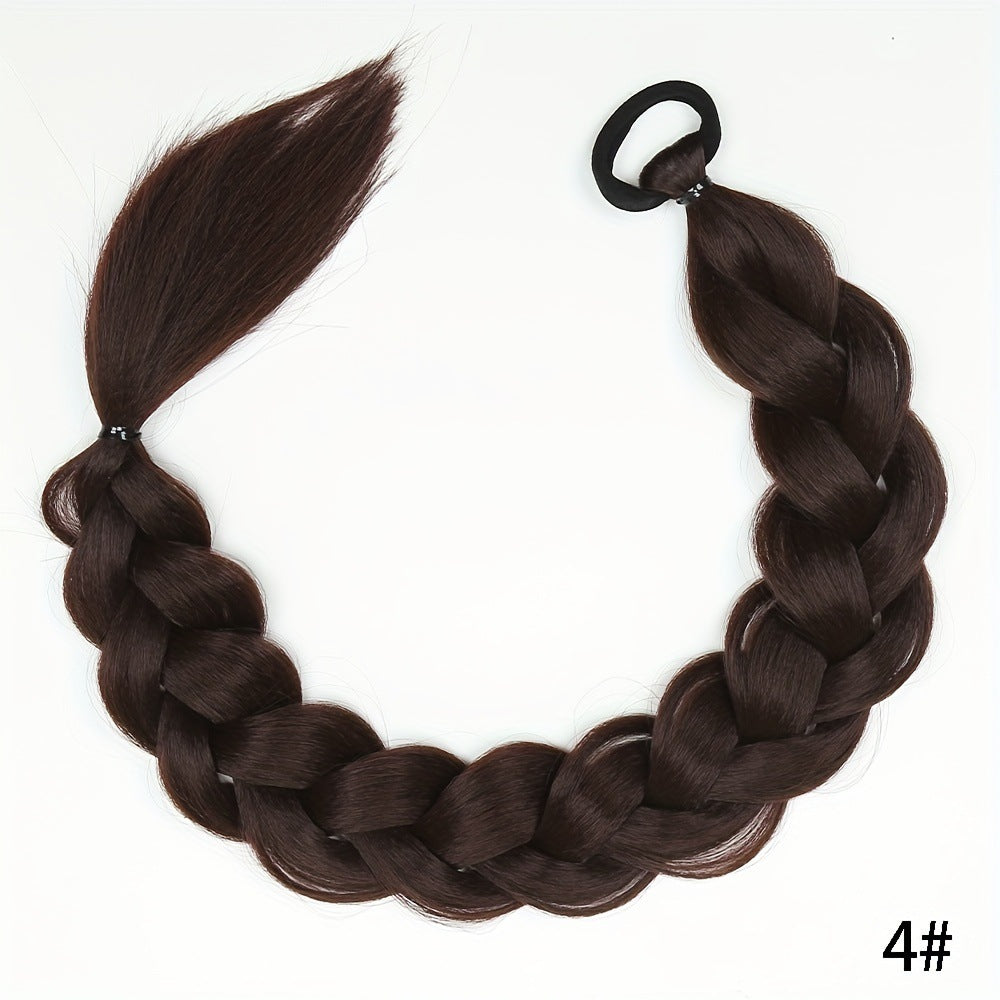 24-inch Hair Accessories Ponytails Fishtail Braids Ties Wigs