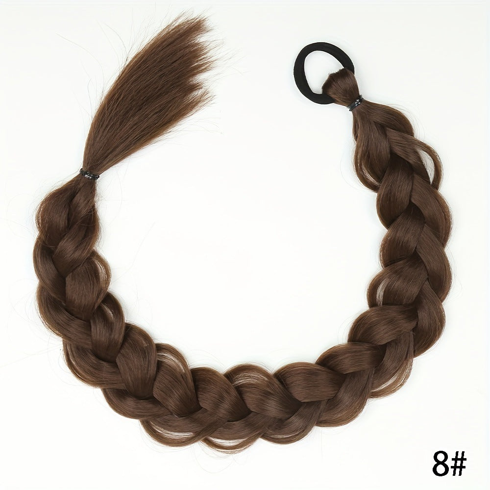 24-inch Hair Accessories Ponytails Fishtail Braids Ties Wigs